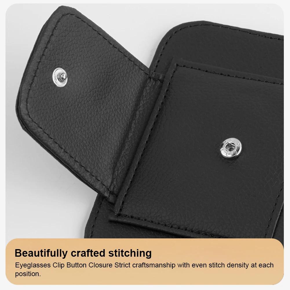 Солнцезащитный козырек с зажимом для очков, кожаный солнцезащитный козырек, сумка для хранения карт с несколькими карманами, подставка для крепления автомобильных аксессуаров для салона автомобиля