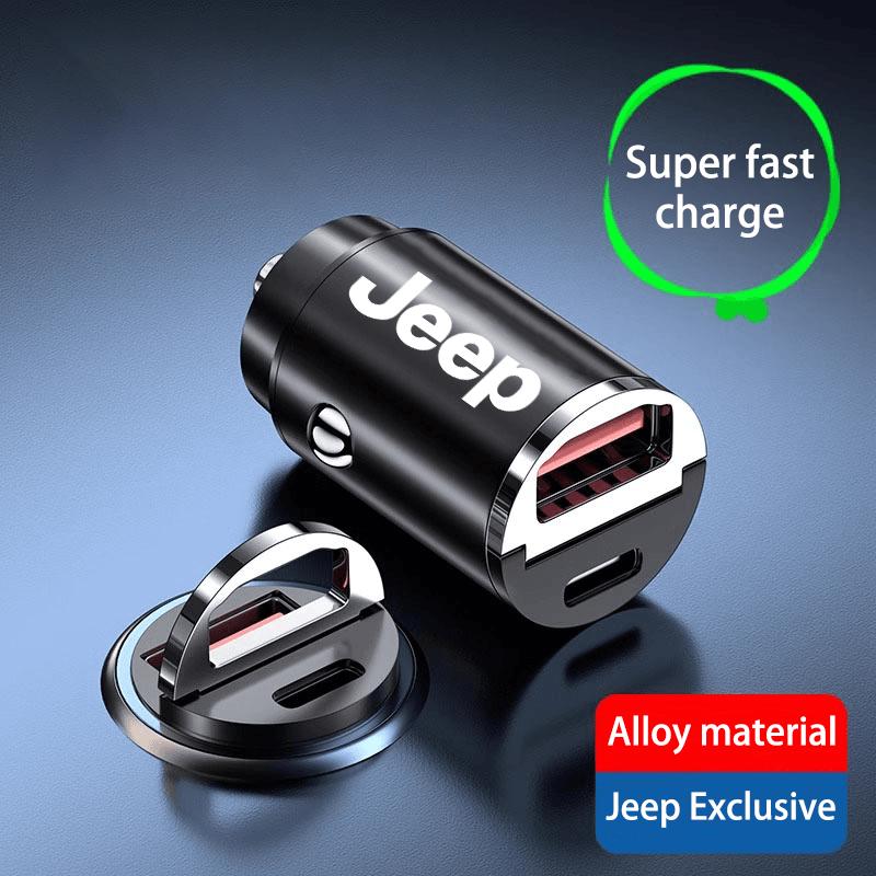 Автомобильное зарядное устройство USB Type-C Адаптер питания для быстрой зарядки Для Jeep Grand Cherokee Wrangler JK Gladiator Compass Renegade Patriot Libert