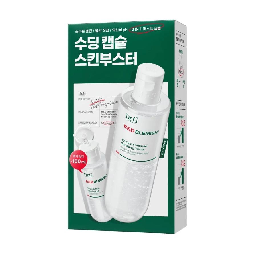 Dr.G Red Blemish 10-Cica Capsule Soothing Toner 300ml Set (+100ml)