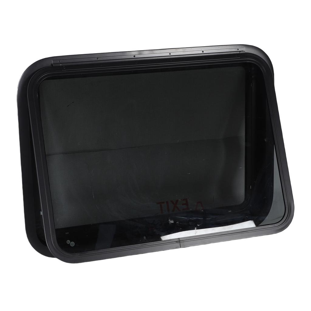 Окно для выхода из фургона, защита от солнца и посторонних глаз, 30,48 x 22,36 дюйма, открывающееся наружу окно прицепа с сеткой и декоративным кольцом для 1,6–2