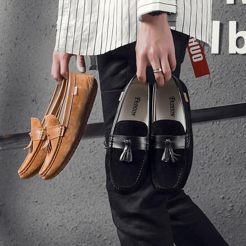 Italy Desgin Fashion Men Shoes Summer Soft Moccasins Men Loafers High Quality Leather Shoes Men Flats Driving Shoes Men Shoes