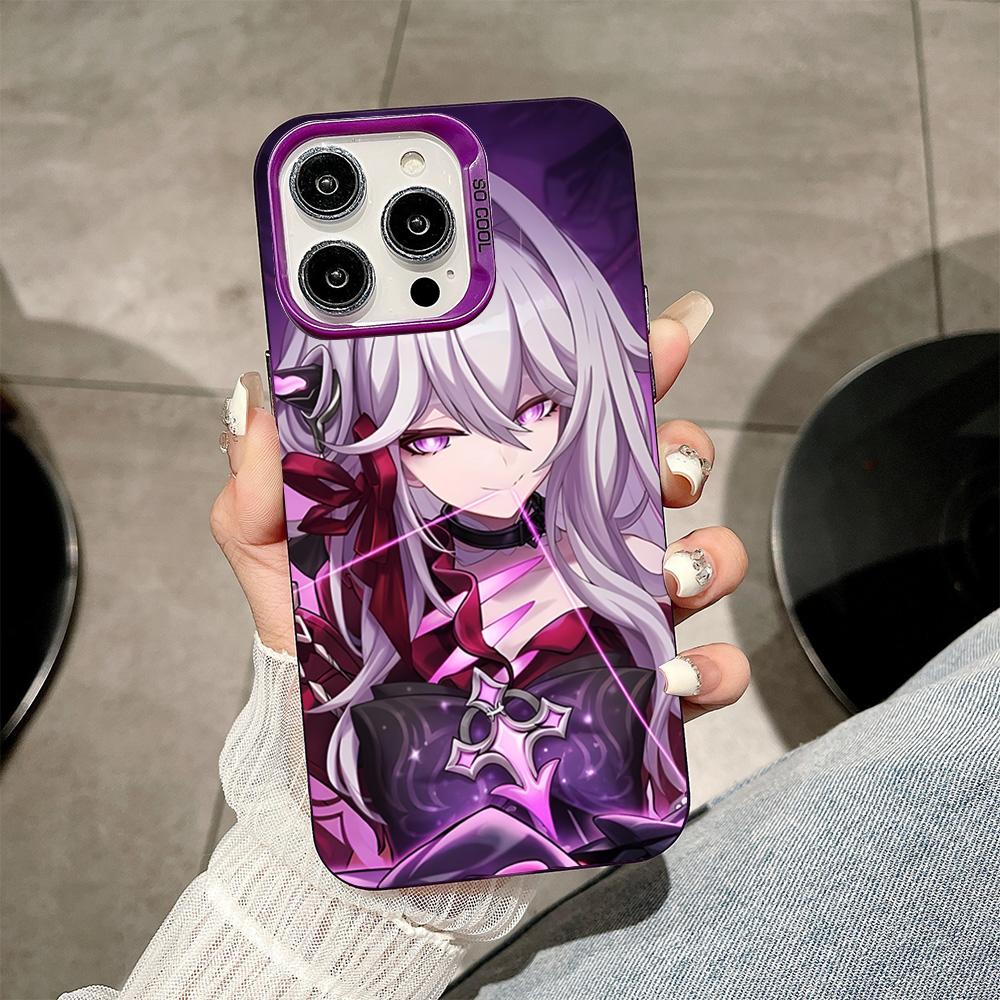 HSR Thelema Purple Translucent Mobile Phone Case for iPhone 17 16 15 14 13 12 11 X XR XS Air Pro Max Plus Colorful Cover