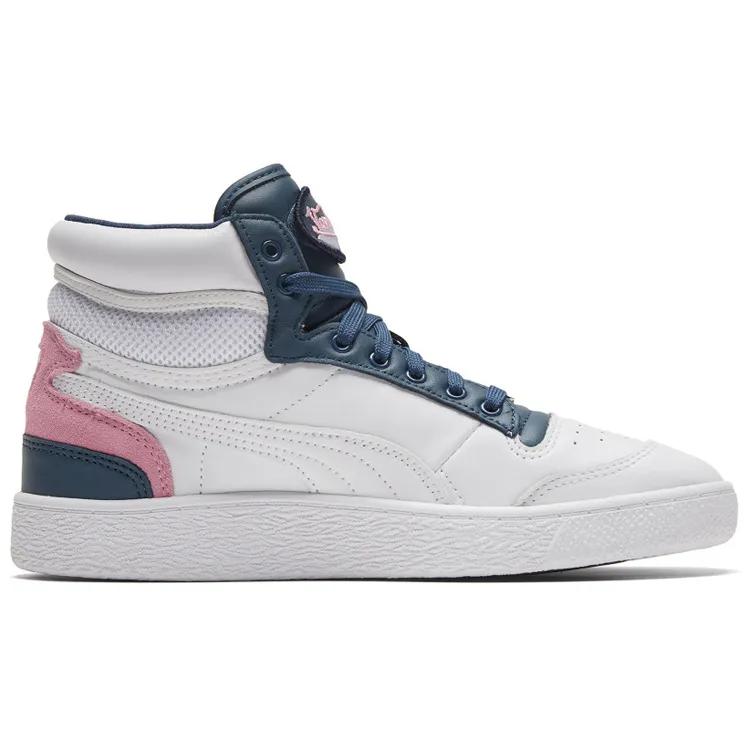 Puma Von Dutch Ralph Sampson Mid 'Mix Match' (Unisex) White / Dark Denim Skate Shoes 373749 01