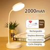 LED Desk Lamp 3 Levels Dimmable USB Rechargeable Battery Powered Portable Touch Table Light Eye Protection For Bedroom Bedside