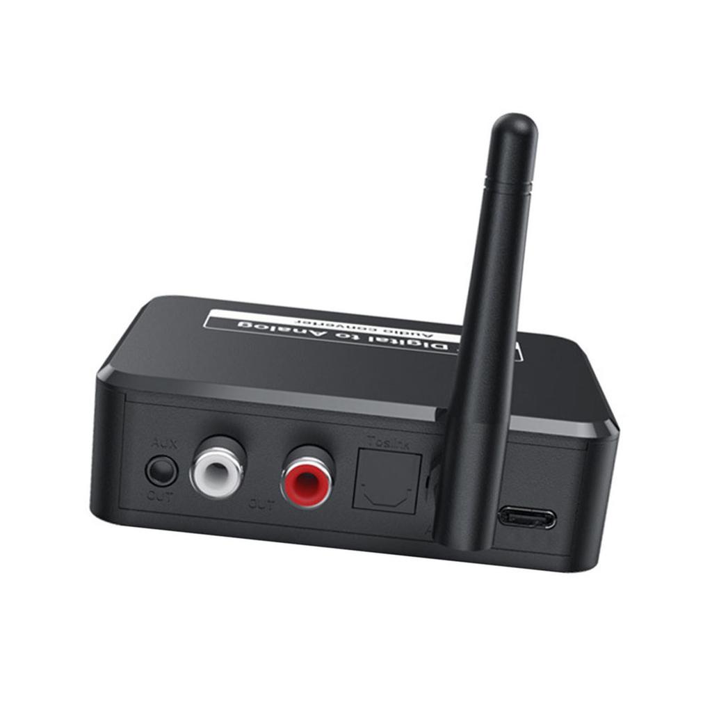 Bluetooth 5.1 Receiver Multifunction RCA 3.5mm Jack Supports U Disk Playback Digital To Analog