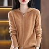 Women's Hooded Zipper Knit Cardigan - Long Sleeve, Versatile, Loose Fit, New for Spring & Autumn 2024 Fashion