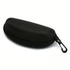 Men and Women Protective Glasses Case Sunglasses Hard Case Travel Protective Glasses Bag Black Portable Accessories Zipper Box