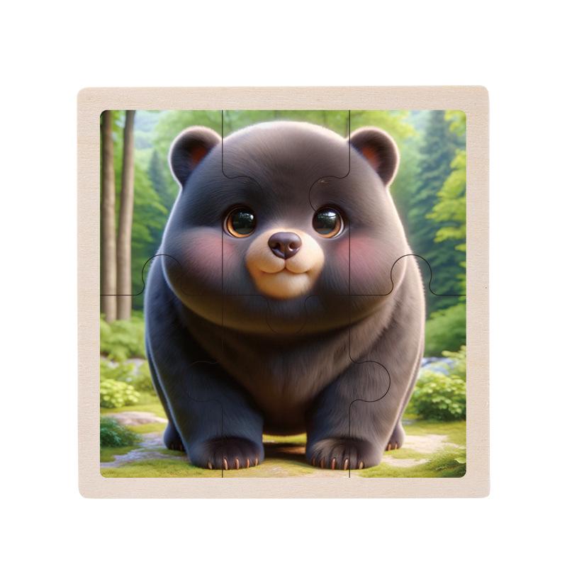 Деревянный развивающий пазл для малышей, 1-5 лет