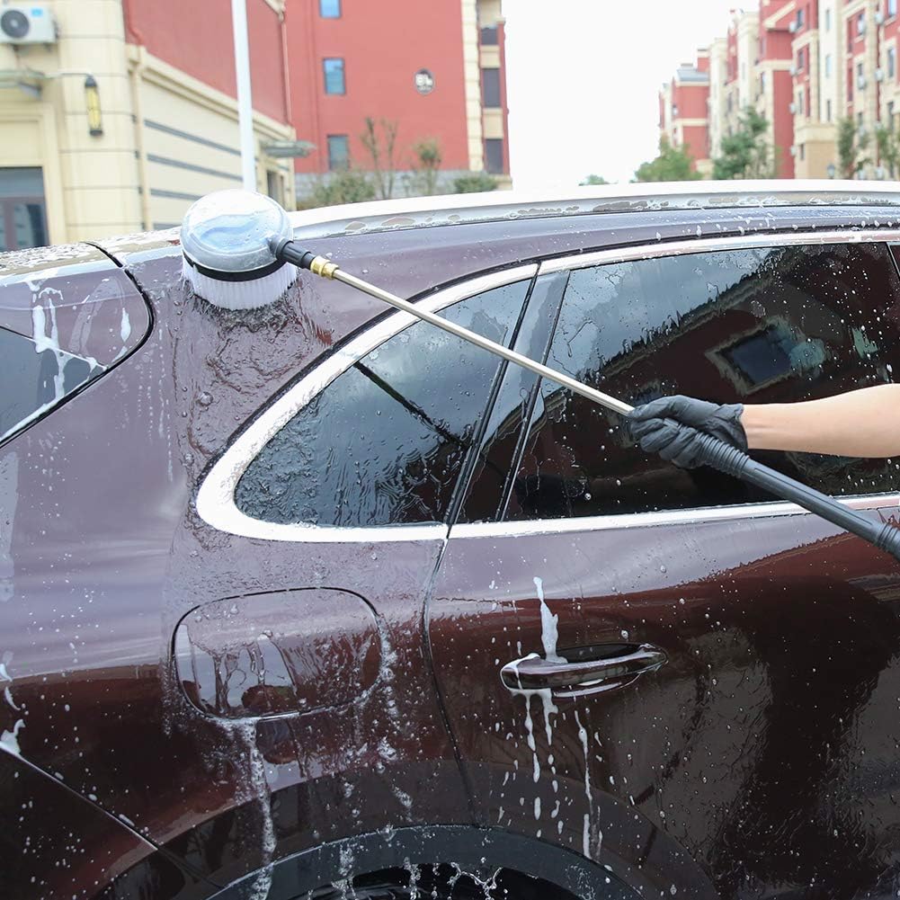 Комплект вращающихся щеток для мойки автомобилей Soopre Deluxe, быстросъемная щетка высокого давления 1/4 дюйма для очистки поверхностей автомобиля/стекла/деревянного пола/окон