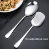 Big Spoon Long Handle Comfortable Grip Ladling Stainless Steel Buffet Dinner Large Size Serving Spoon