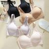 Mesh Strapless Bras Women's Gathering Bras Shaping Seamless Bras Smooth Large-sized Bras Push Up Bra