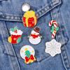 Christmas Fashion Enamel Pins: Stylish Brooches for Backpacks & Clothing
