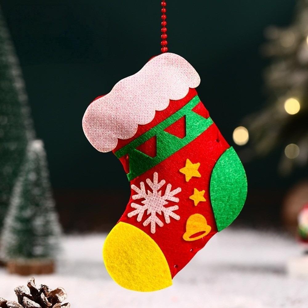 Christmas Tree Xmas Non-Woven Charms Christmas Stocking Christmas Toy DIY Christmas Pendant Party