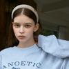 ANOETIC VOLUME SATIN VELVET HAIRBAND_BEIGE