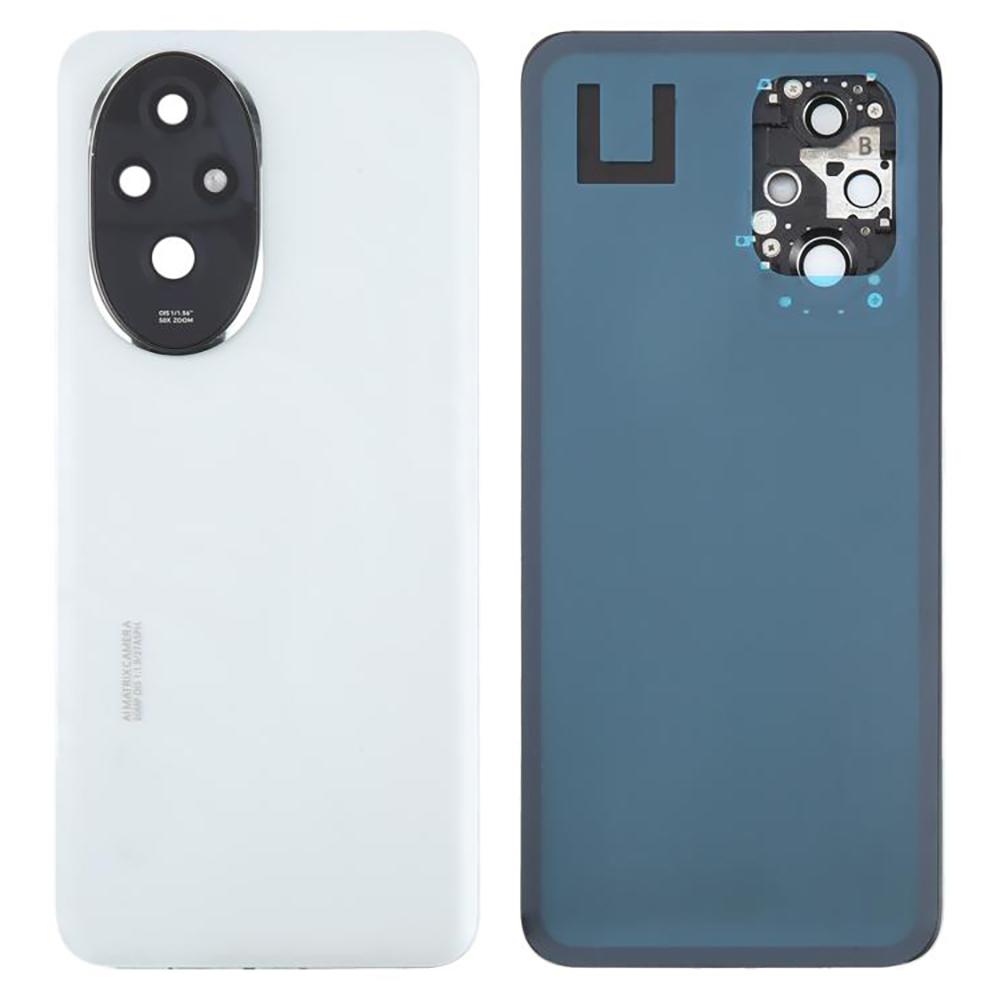 Крышка заднего корпуса с отсеком для аккумулятора для Honor 200 5G, с крышкой объектива камеры, запасная часть (Без логотипа)