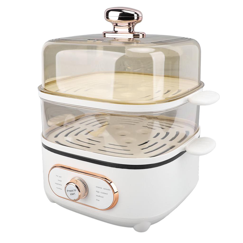 2-уровневая электрическая пароварка 1200 Вт 10,5 л штабелируемая многоцелевая плита электрическая горячая кастрюля с функцией приготовления на пару