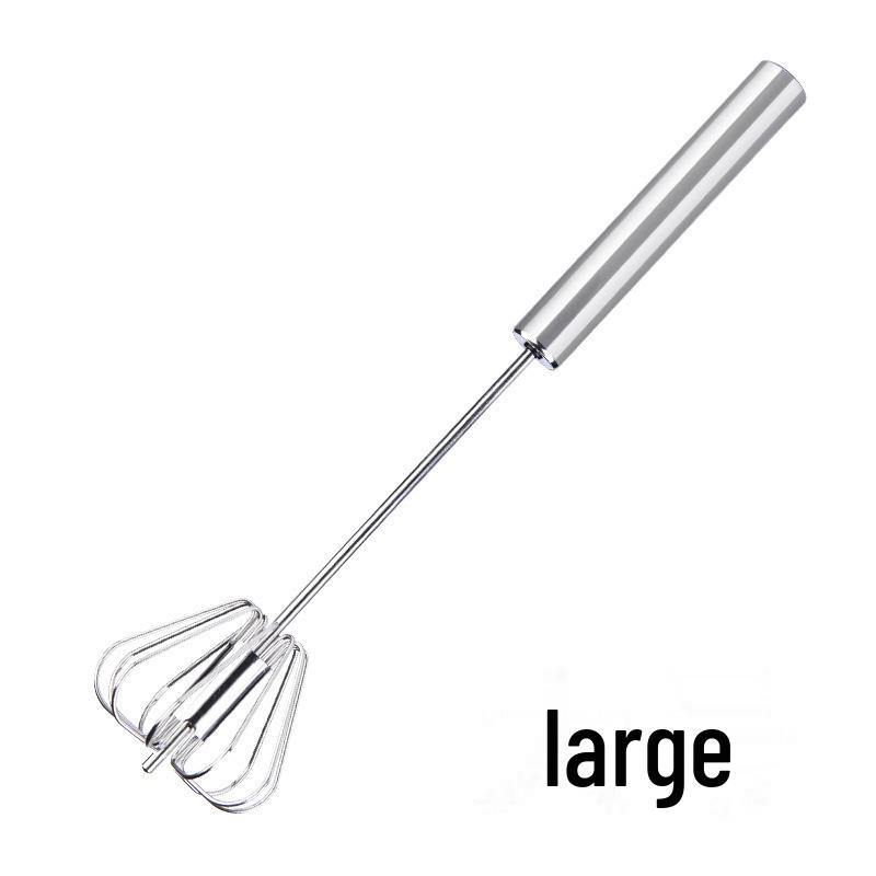Ручной венчик для взбивания яиц из нержавеющей стали для выпечки и смешивания - полуавтоматический миксер для крема