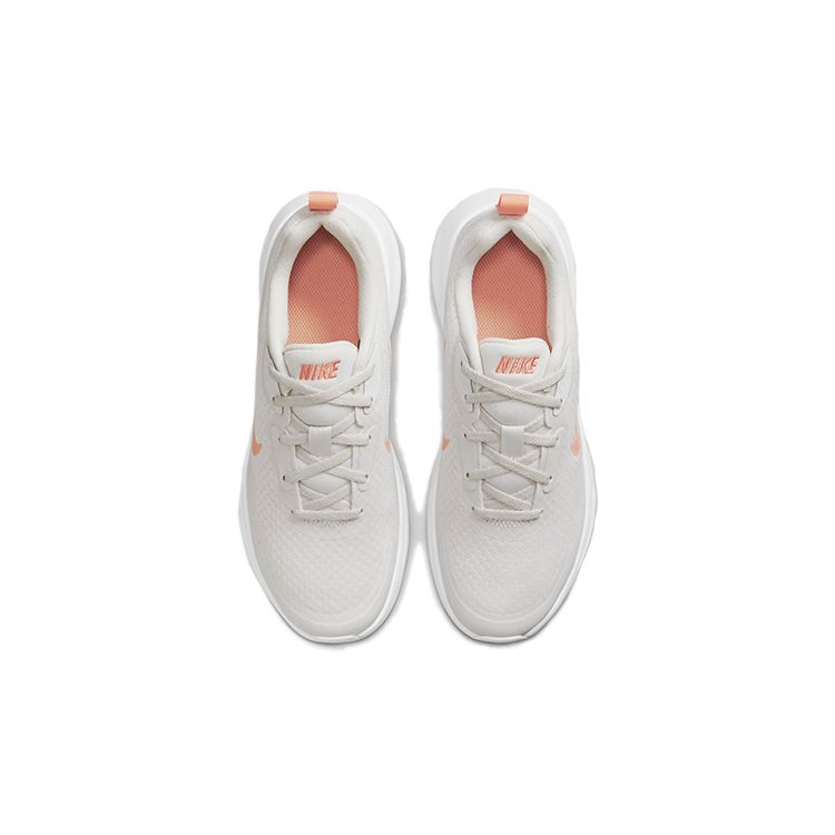 Nike Wearallday Удобные Повседневные Нескользящие Амортизирующие Детские Кроссовки с Низким Верхом Детские кроссовки Розовый Белый CJ3816-010