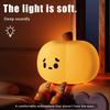 Светодиодный ночник в виде тыквы, перезаряжаемый силиконовый ночник, теплый свет, забавный свет для декора на Хэллоуин, подарок для декора спальни, гостиной