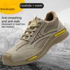Labor Insurance Shoes Men's Anti-smashing and Stab-proof Summer Breathable Steel Baotou Construction Site Welder Protective Shoes