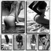 Black And White Sexy Woman Body Bikini Poster Modern Canvas Painting Prints Sensual Wall Art Picture For Living Room Home Decor