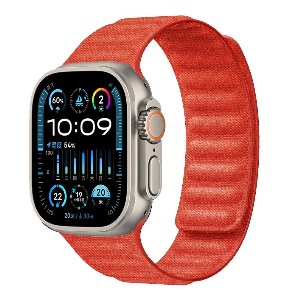 Силиконовый ремешок для Apple Watch Ultra 3/2 49 мм 11 10 9 8 7 45 мм 41 мм 42 мм 46 мм Браслет Магнитный Браслет Напульсник iWatch 6 SE Ремень