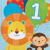 One Is Fun Zoo Animals Lunch Napkins (Pack of 16)