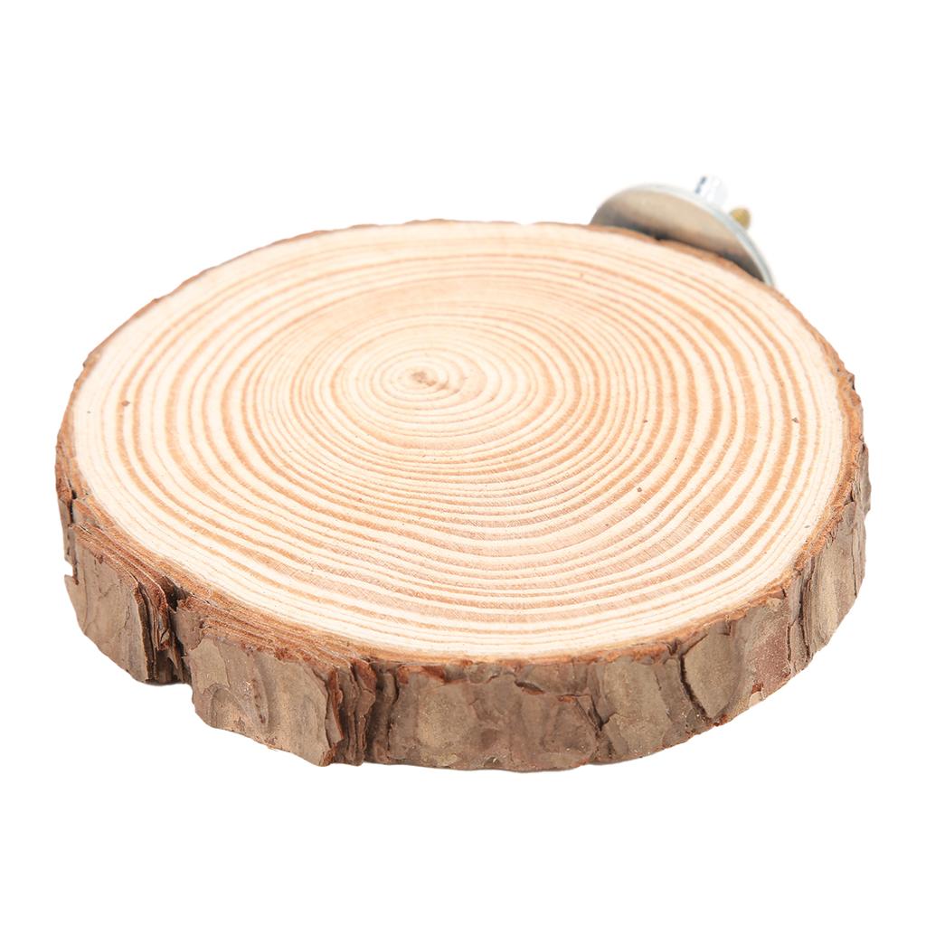 Птицы Круглая платформа для жердочек Натуральная деревянная подставка для клетки Птицы Попугаи Кусающиеся Стоя8-10