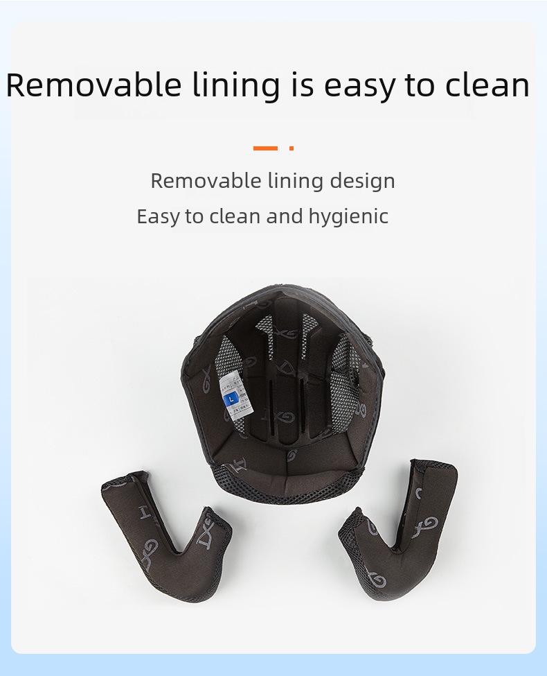 GXT Electric Motorcycle Helmet: Four-Season Sun Protection, Double Lens, Lightweight, Stylish, Half-Helmet for Summer.