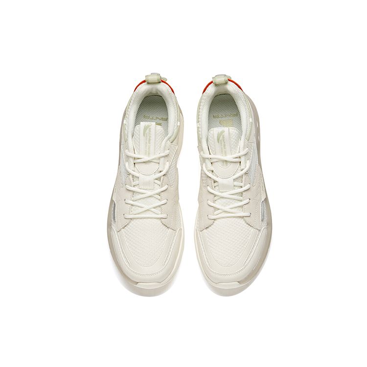 Anta Кроссовки Lifestyle Series с нескользящей подошвой, амортизирующие, прочные, низкие, мужские, белые, оранжевые, зеленые 912118050-1