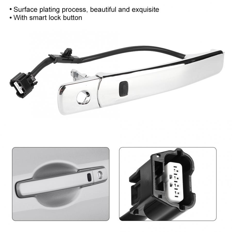 Front Left Outside Chrome Door Handle Smart Entry 80640-CZ31B Fit For 2010-2013 Nissan Rogue