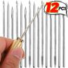 DIY Leather Sewing Kits Replaceable Leathercraft Sewing Awl Needle with Copper Handle Leather Canvas Tent Shoes Repairing Tools