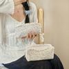 Lace Floral Pattern Pencil Case Zipper Design Stationery Organizer Portable Pen Box School Office