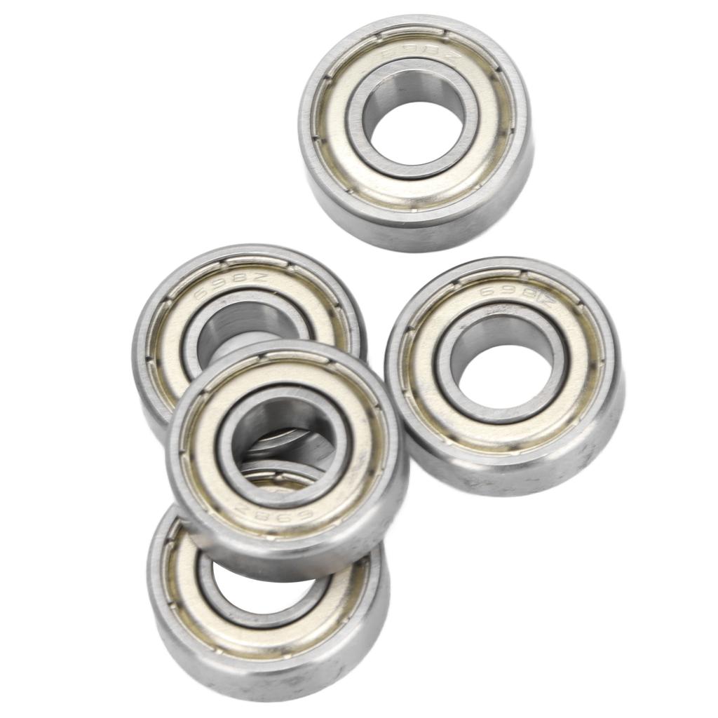 10 шт. Шариковый подшипник с глубоким желобом Высокоскоростной Двусторонне уплотненный Радиальный шариковый подшипник 698Z 8 мм ID 19 мм OD 6 мм