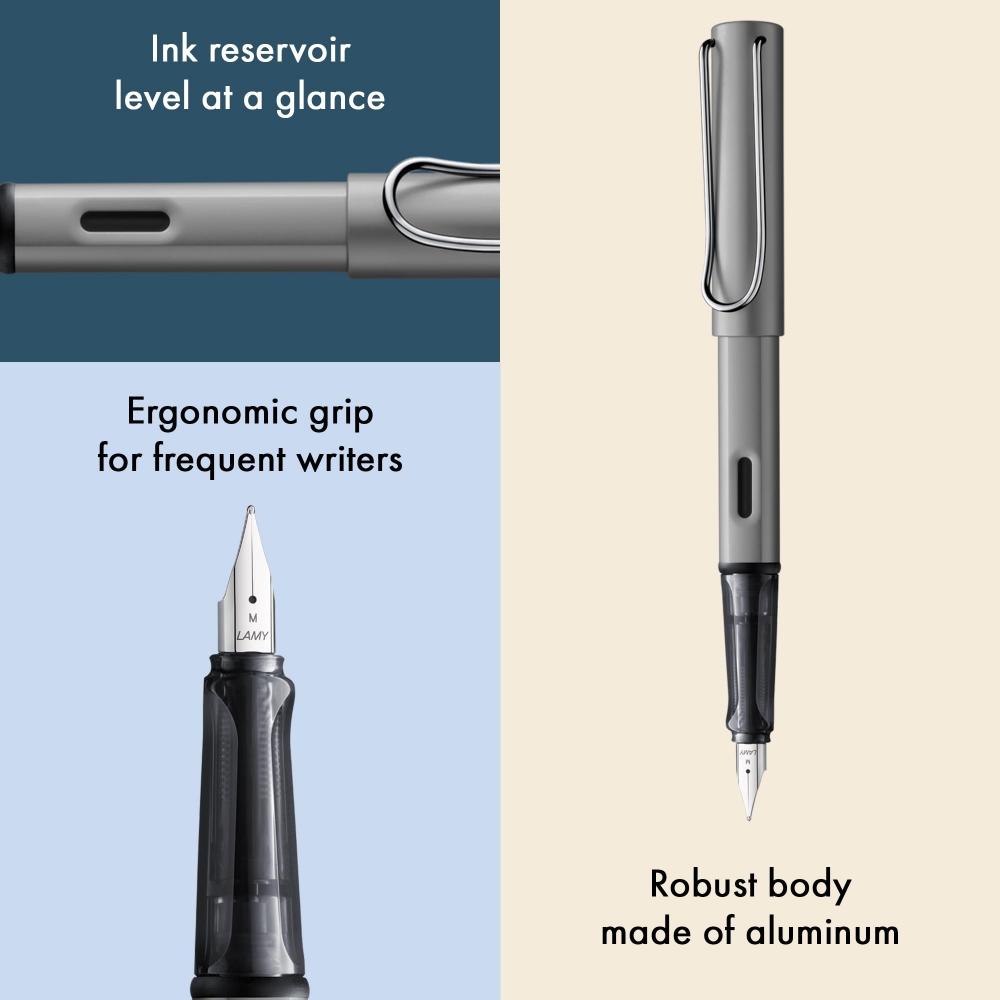 LAMY Fountain Pen EF Extra Fine Point Ulster Graphite L26-EF Dual-use Regular Imported Product