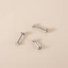 1 Piece 4-Claw Internally Thread G23 Titanium Surgical Fresh Piercing 16Gauge Labret Stud Ear Helix Tragus Piercing