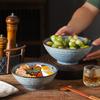 Японская миска для лапши Бытовая Кухонная Ресторан Салат из свежих фруктов Рис Лапша Ламиан Суп Рамен Миска Декоративная посуда