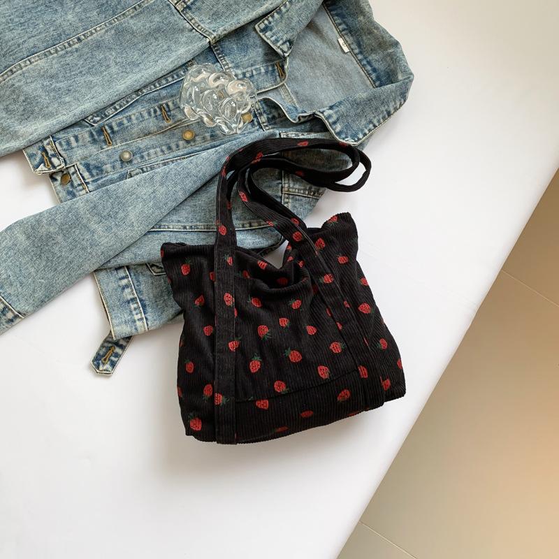 Сумка из ткани для студенческого класса, модная повседневная переносная сумка-тоут 2024, новая простая повседневная сумка через плечо большой емкости для женщин