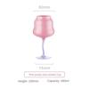 Cream Goblet Medieval Retro Crystal Glass Home Decorative Cup Sparkling Wine Glass Juice Cup for Cold Drink