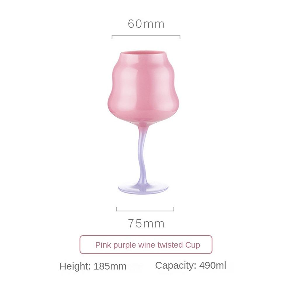 Cream Goblet Medieval Retro Crystal Glass Home Decorative Cup Sparkling Wine Glass Juice Cup for Cold Drink