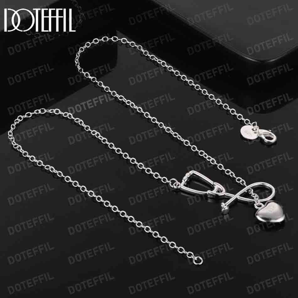 Ожерелье в форме сердца из стерлингового серебра 925 пробы, модные свадебные украшения