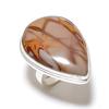 Natural Noreena Jasper Gemstone Handmade 925 Sterling Silver Ring Size 8 M9V57