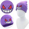 Cartoons Beanie Warm Stretchable Anime Beanie Knit Hats Winter Funny Keep Warm Fashion Autumn Crimping Woman Men Knitted Hat
