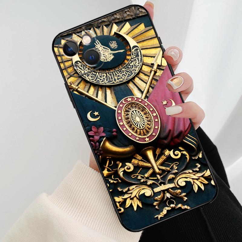 Чехол для телефона с гербом Османской империи для iPhone 11 12 13 14 15 16 Pro Max Mini X XR XS Max Plus Cover Funda