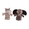 2 Pieces Plush Animal Hand Puppets Zoo Friend for Boys Girls