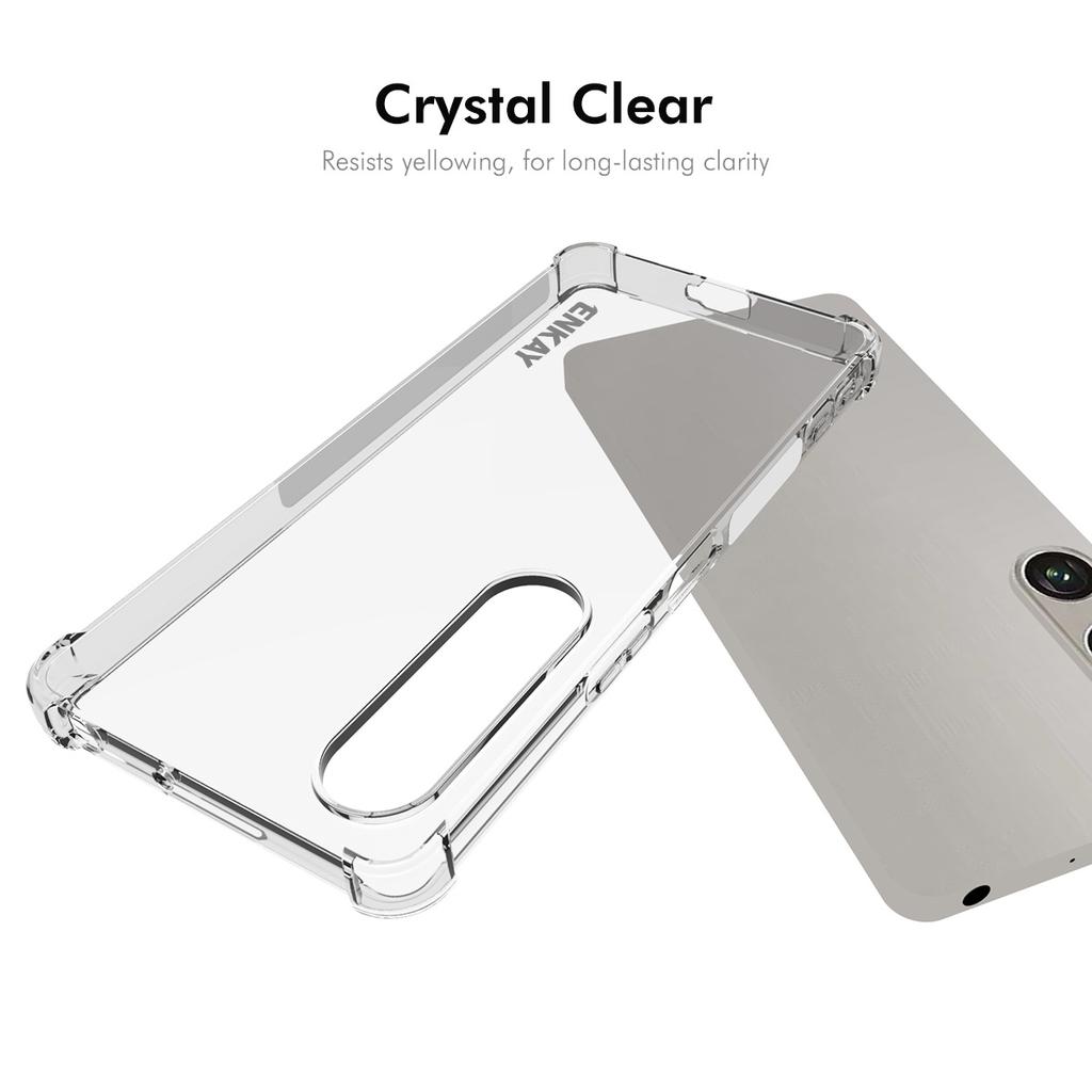 For Sony Xperia 1 VII Clear Phone Case ENKAY HAT PRINCE Shockproof Anti-slip TPU Cover