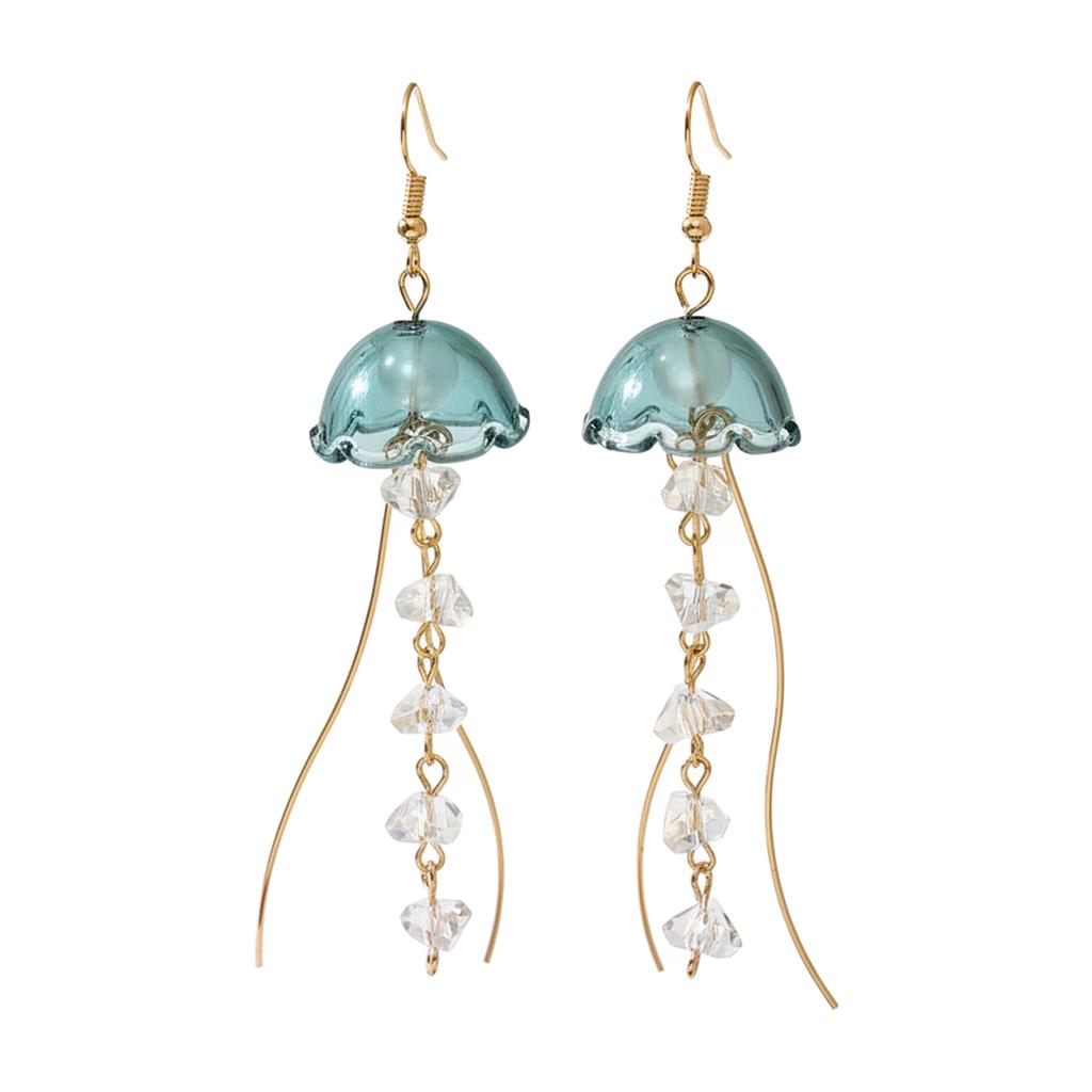 Jellyfish Dangle Earrings Ocean Theme Jewelry Sea Creature Inspired Earrings For Women Teen Girls