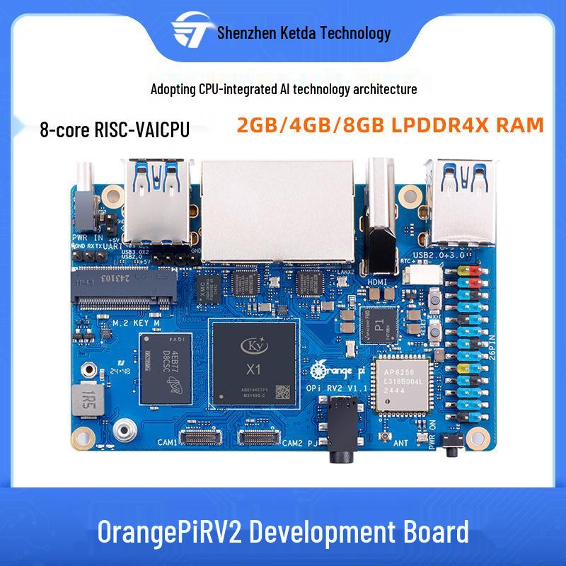 Orange Pi RV2: Octa-core RISC-V Dev Board with 2TOPS AI Processing Power