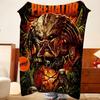 Плед-бросок из фланели с принтом P-Predator, легкий, уютный, прочный, моющийся, милый, крутой