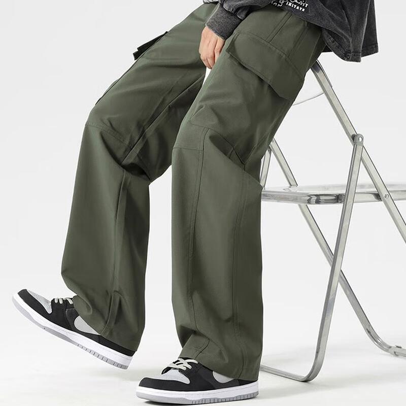 Jeanswest Men's Outdoor Waterproof Straight-Leg Cargo Pants